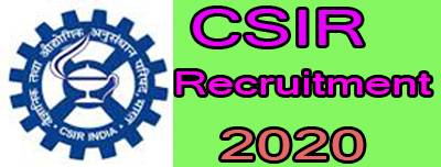 CSIR-recruitment-2020